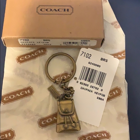 Coach Accessories - Coach rare brass keychain - Daypack
